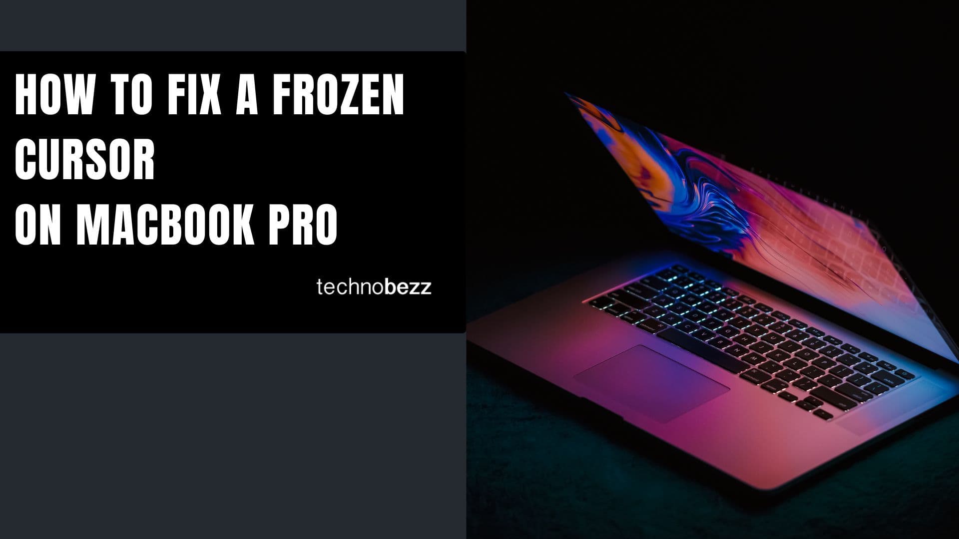 How To Fix A Frozen Cursor On MacBook Pro