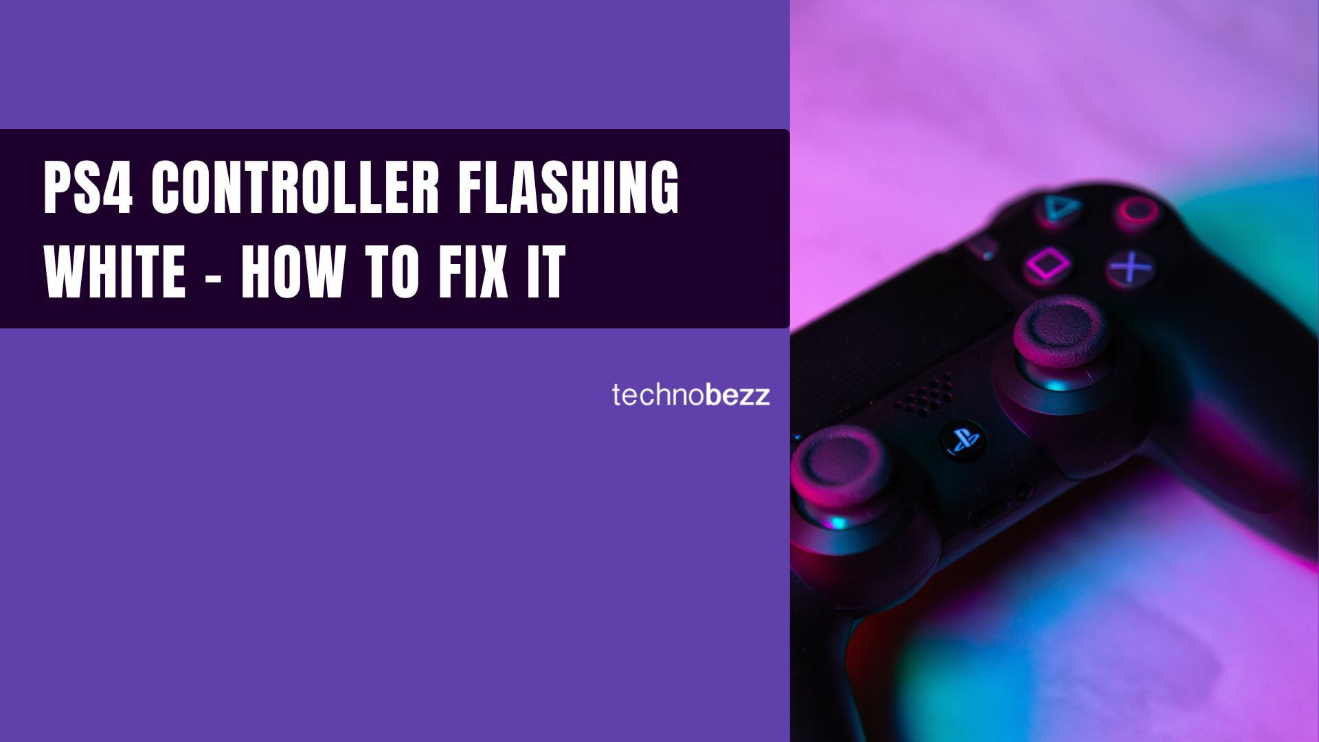 Fix PS4 Controller Flashing White Light