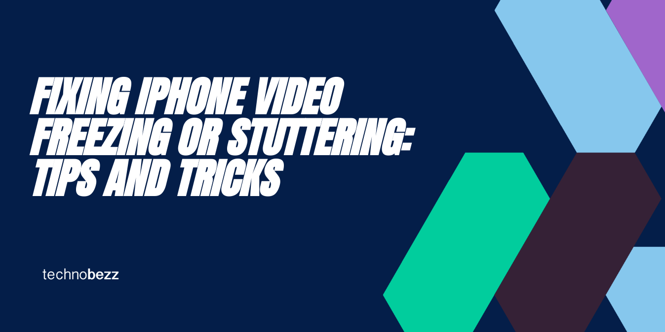 How To Fix The iPhone Video Freezing Issue